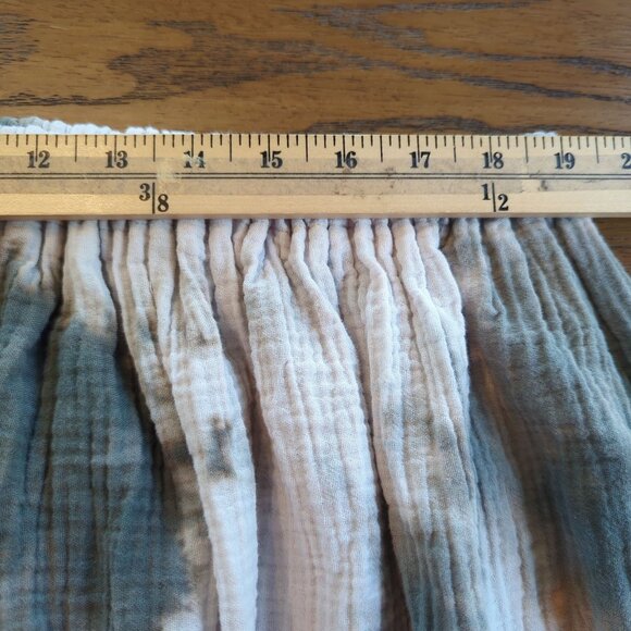 Sunny Moonwater white gray Skirt S / M Elastic waist Lightweight Flowy bohemian - Picture 12 of 14